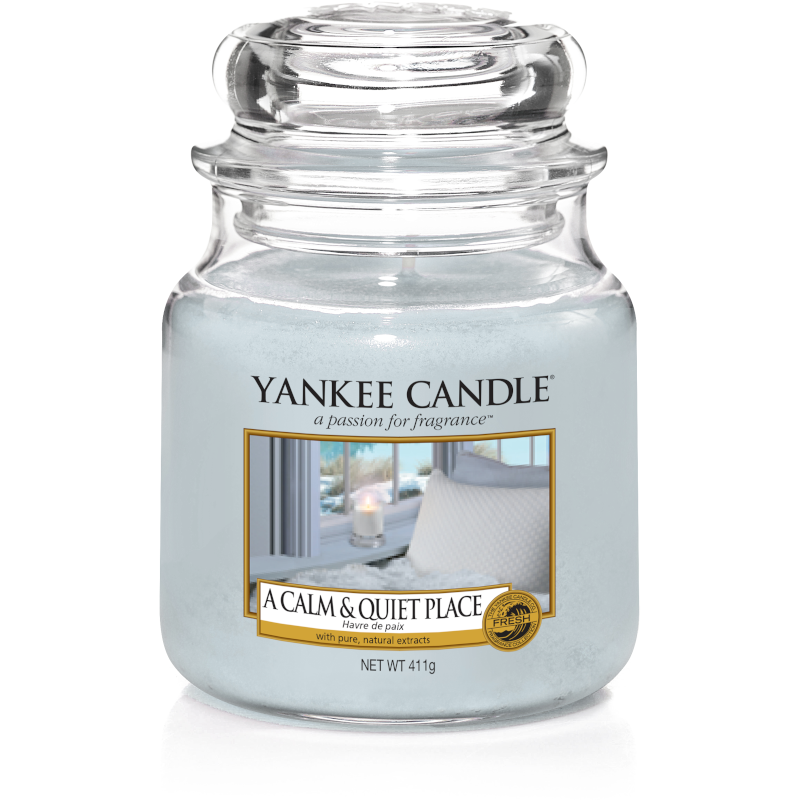 A Calm & Quiet Place - Yankee Candle Misura Candele Giara Media 411g